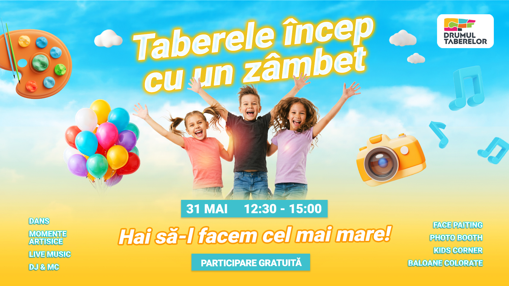 Taberele încep cu un zâmbet